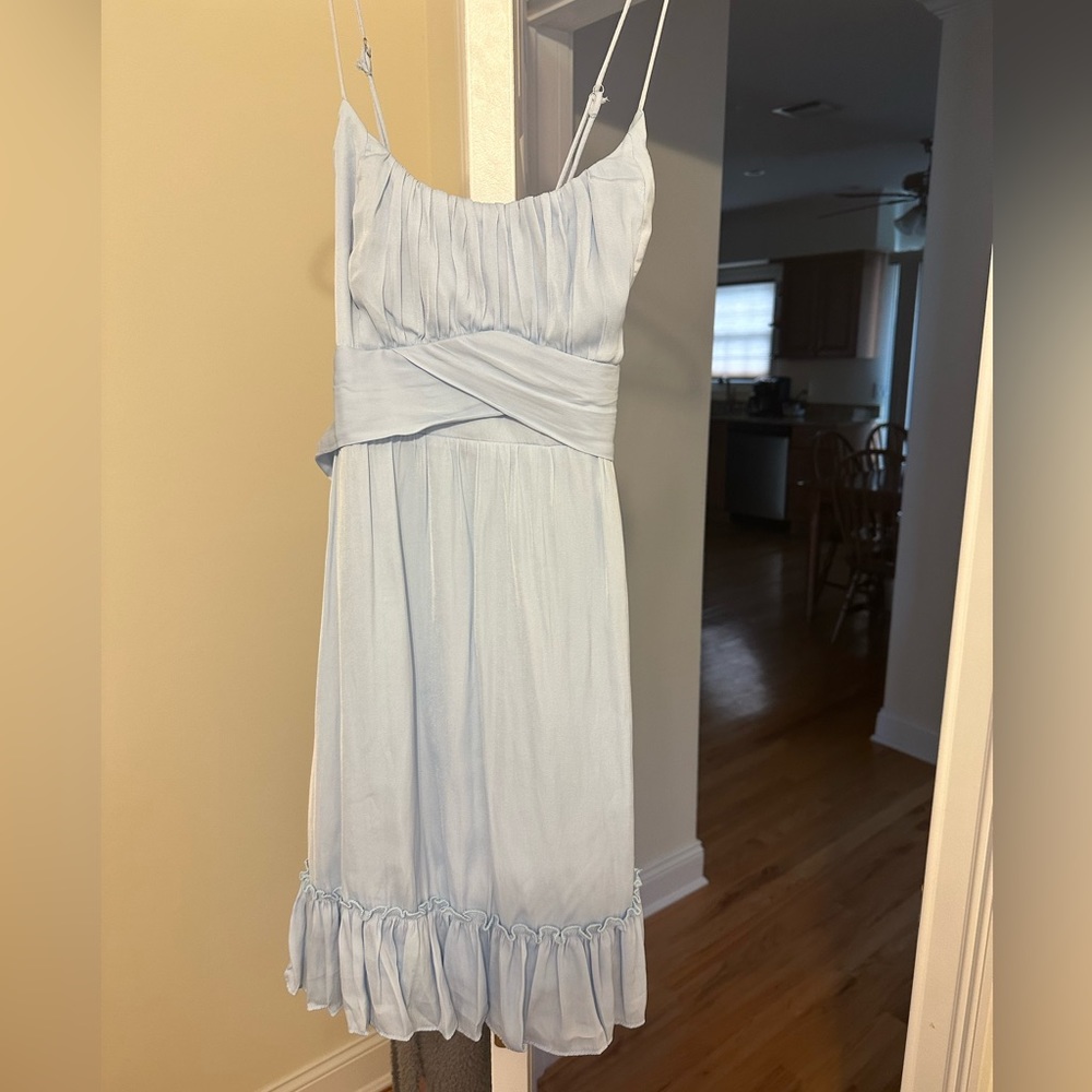 Blue mini dress